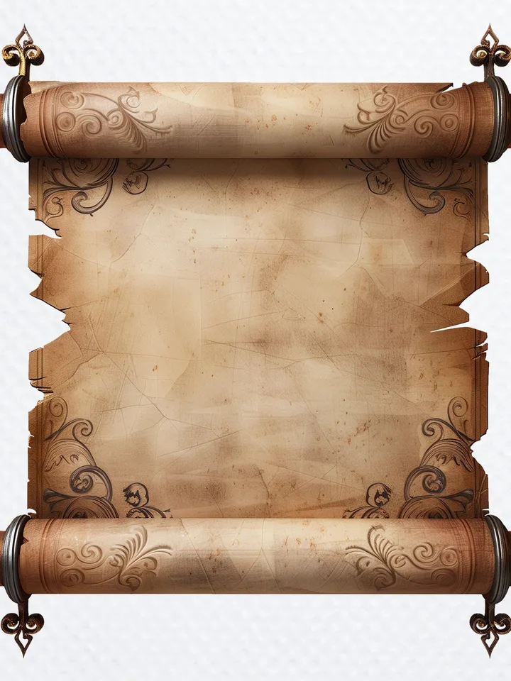 16 Medieval Scroll Clipart, Vintage Scroll, High Quality PNGs, Scroll Paper Printable clipart, junk journals, Digital download, Paper craft