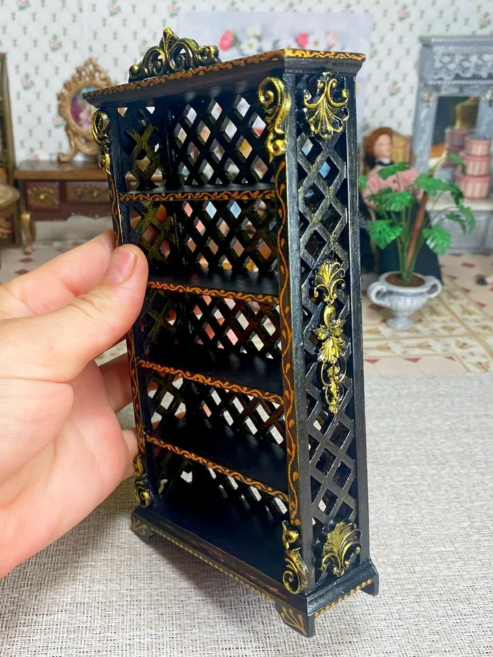 Bookcase. Shelf. 1:12. Furniture for a doll.