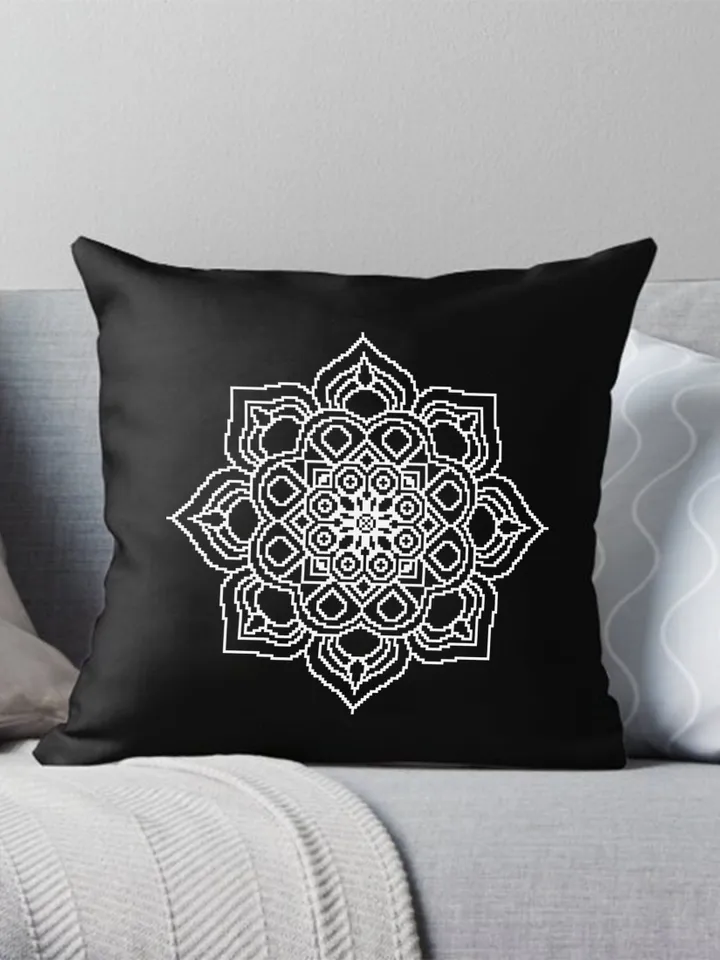 Mandala set cross stitch pattern download PDF, Monochrome mandala embroidery, Mandala digital PDF, Floral ornament cross stitch chart #S13