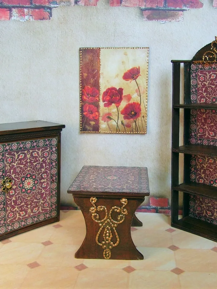 Dollhouse furniture set.1:12 scale.