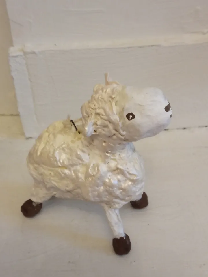 Sheep Pendant - Unique Decor for Christmas and Easter Handmade. Christmas tree toy. Easter decor