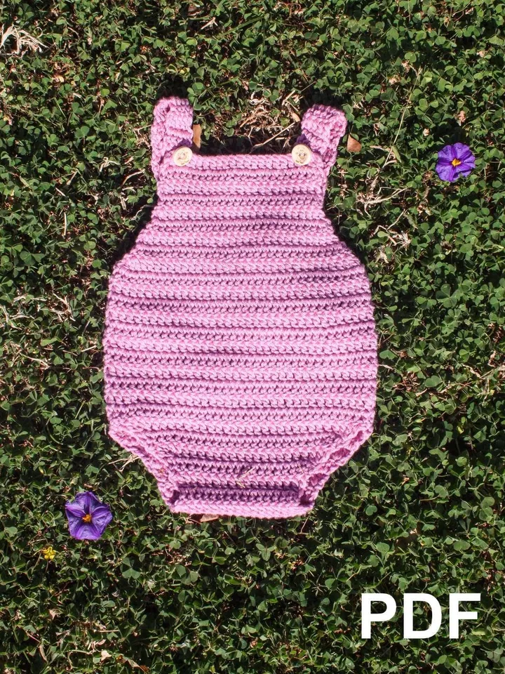 CROCHET baby overall PATTERN - Crochet pattern Baby Romper - Baby Overall, Classic Romper