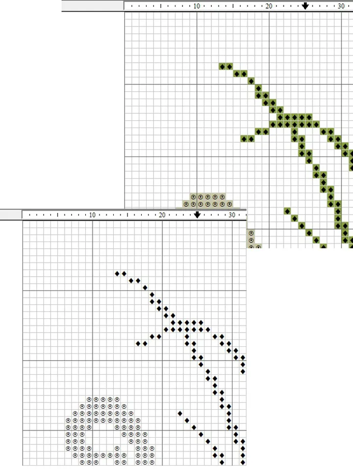 Flamingo cross stitch pattern pdf Halloween cross stitch embroidery counted cross stitch