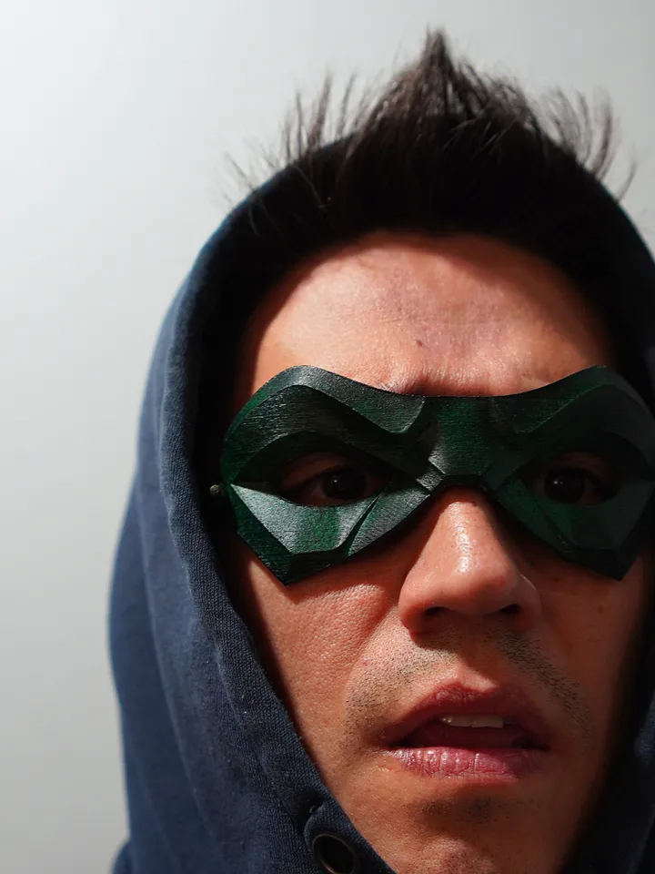 ROBIN 5 Green Mask from Batman Robin 5 Batman mask