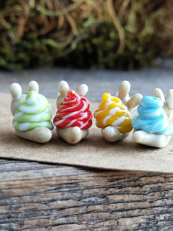 MINIATURE ANIMALS Snail figurine aquarium decoration Glass figurines