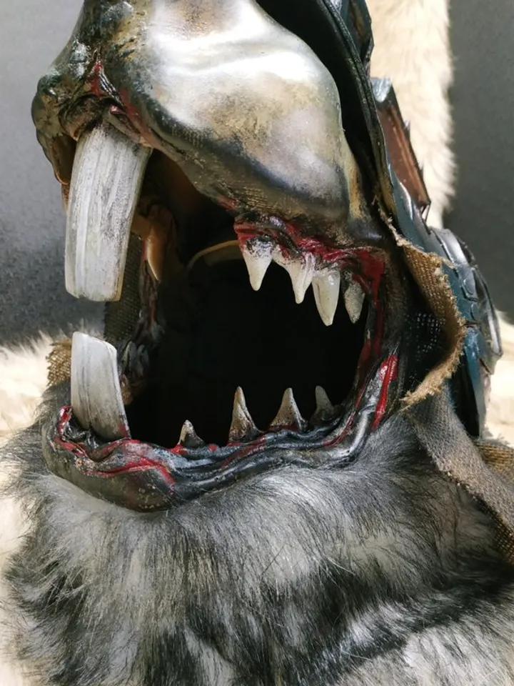 Skaven - head mask - clan Mors - helmet - Warhammer - inspired - Fantasy Battle