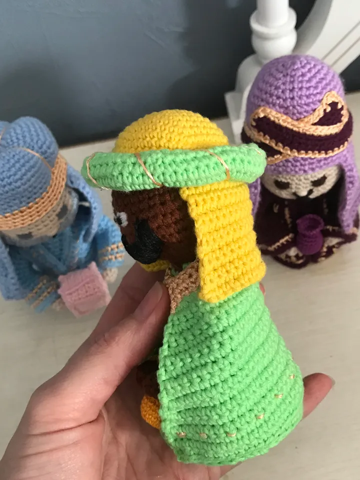 Christmas nativity Magi crochet pattern 3 in 1