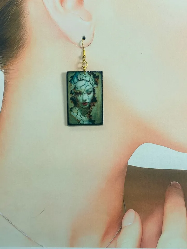 Handmade earrings.Handmade jewelry. Author's design.