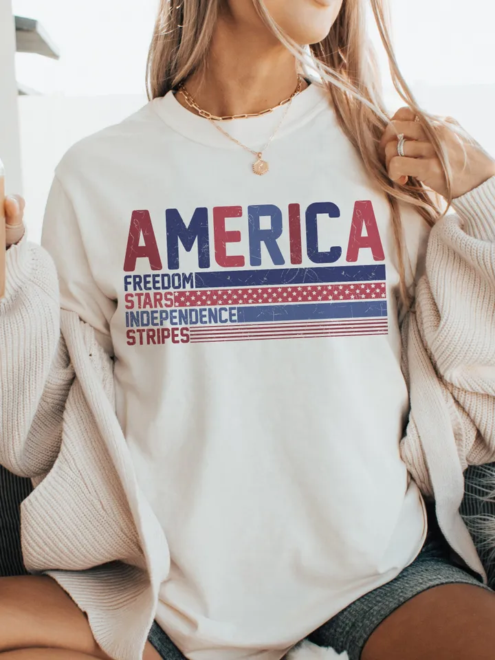 Retro America Png Svg, USA Png, Retro png, American Patriotic Png, Fourth of July Shirt, 4th Of July Sublimation PNG, Patriotic USA Png
