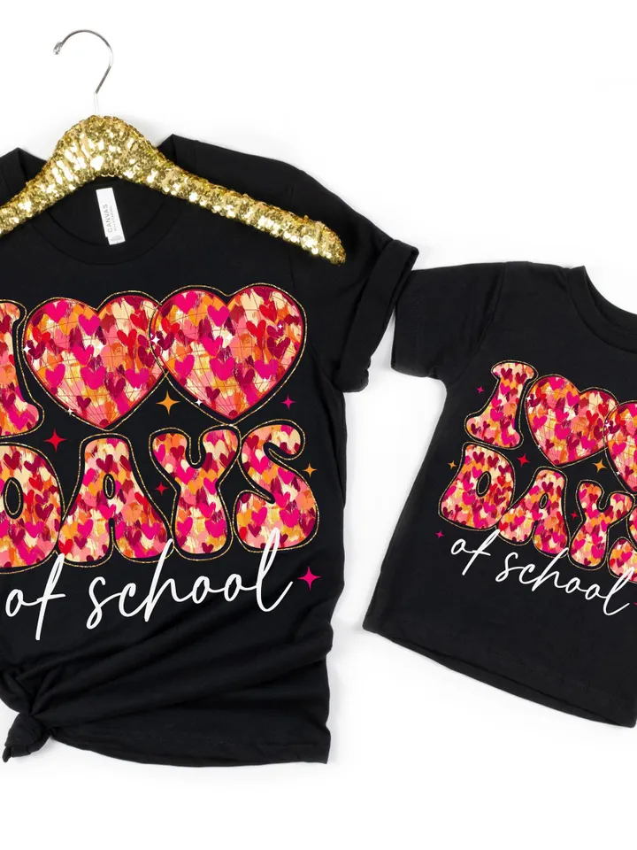 Glitter 100 days of school png, Teacher 100 days of school png, Brushstroke 100 Days Sublimation Design, Heart Disco 100 day of school png