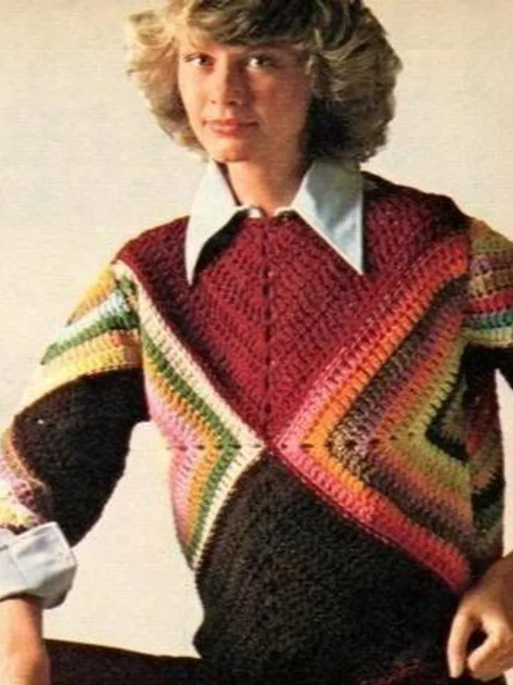 Crochet dress pattern, dress granny squares, tunic crochet pattern, top granny square pdf, sweater granny