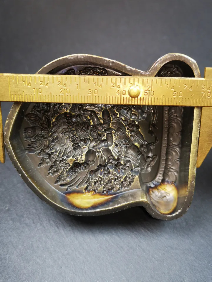 Gandhanra Tibetan Buddha Statue Tsa Tsa Mold, Vajrakilaya Tsha Tsha Mould For Making Clay Statue,2.95&quot; × 2.6&quot;