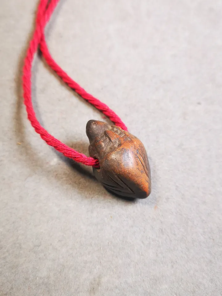 Gandhanra Old Tibetan Niang La Tsa Tsa Statue Amulet , Small Stupa,Pagoda Pendant,50 Years Old