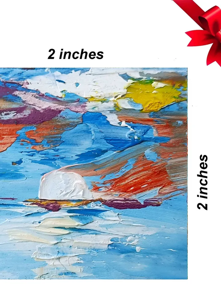 Seascape Painting Dollhouse Original Art Mini Painting Miniature Small original Oil painting California Artwork by ArtProkopaloSv