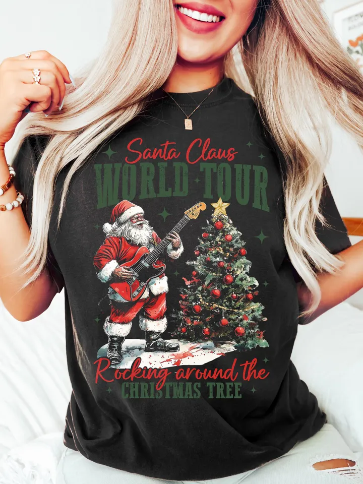 Retro Santa Claus design Png - Vintage Christmas graphic for sublimation and Funny Christmas shirt design Png Christmas PNG sublimation