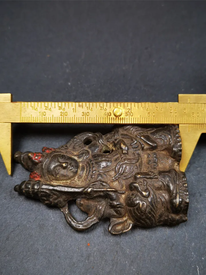 Gandhanra AcientTibetan Buddhist Statue,Terma,Vaisravana,Buddha of Wealth,60 Years Old