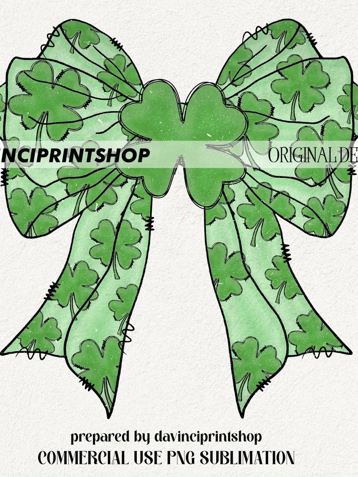 Coquette Patrick's Day Bow Png, Patrick Day Png, Shramrock Lucky Bow Png, Lucky png, Irish Patrick Day Shirt Design Digital Download