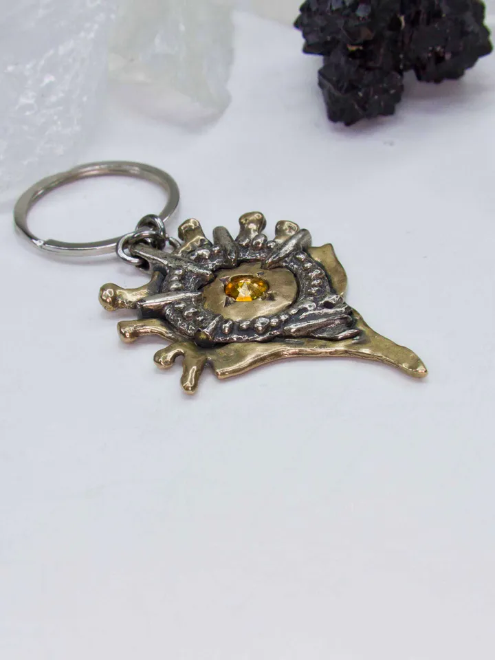 Hellfire keychain based on the magic of the world of Diablo / Gamer cosplay / diablo jewelry