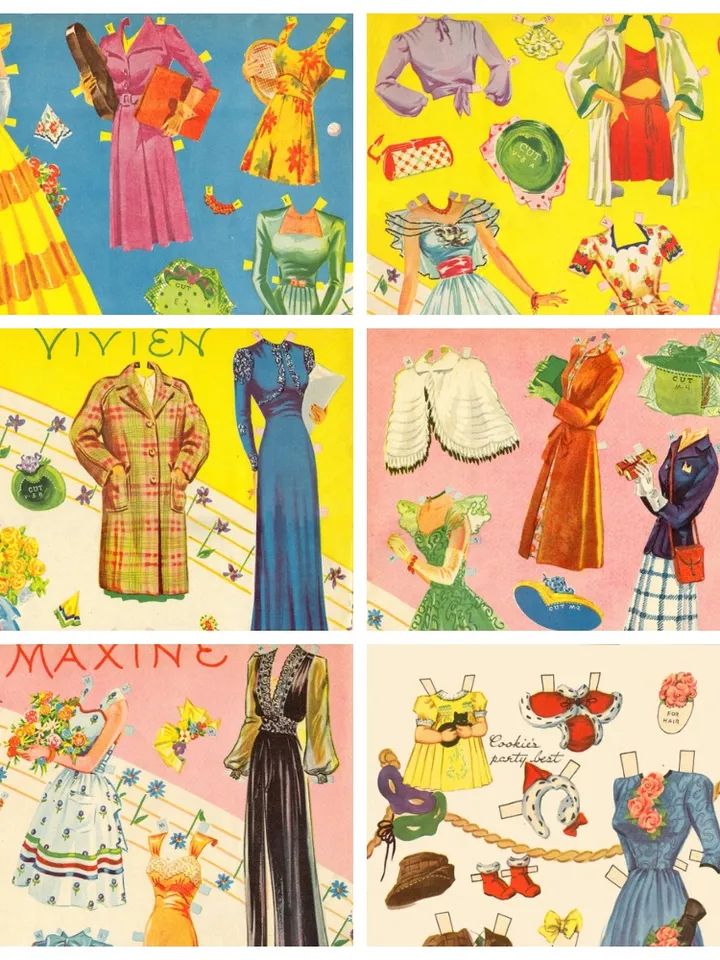 Paper Doll Charm Digital Download PDF