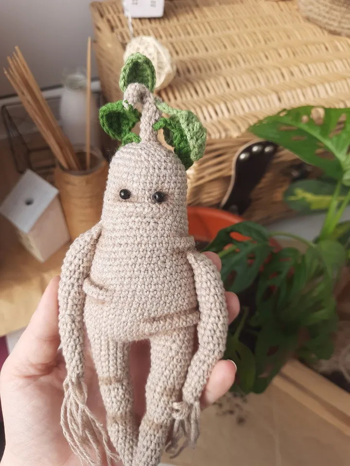 Mandrake Root Doll Stuffed Toys. Soft Handmade Gift Harry Potter. Art doll fans best friend gift. Harry Potter fans