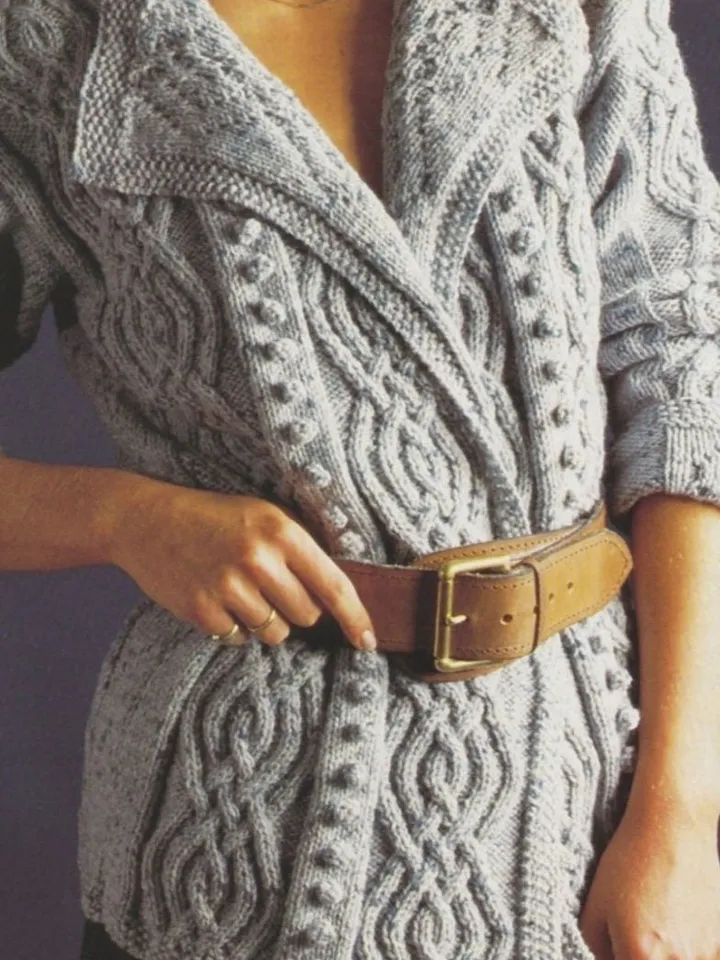 Cardigan women knitting pattern, jacket knitting pattern , aran cardigan ladies women pdf