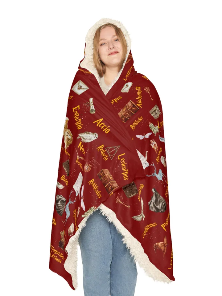 Wizarding World Snuggle Blanket ; Magic School Snuggle Blanket Owl Key Magic World Custom Wizard Snuggle Blanket Gift Baby Magic WBB12