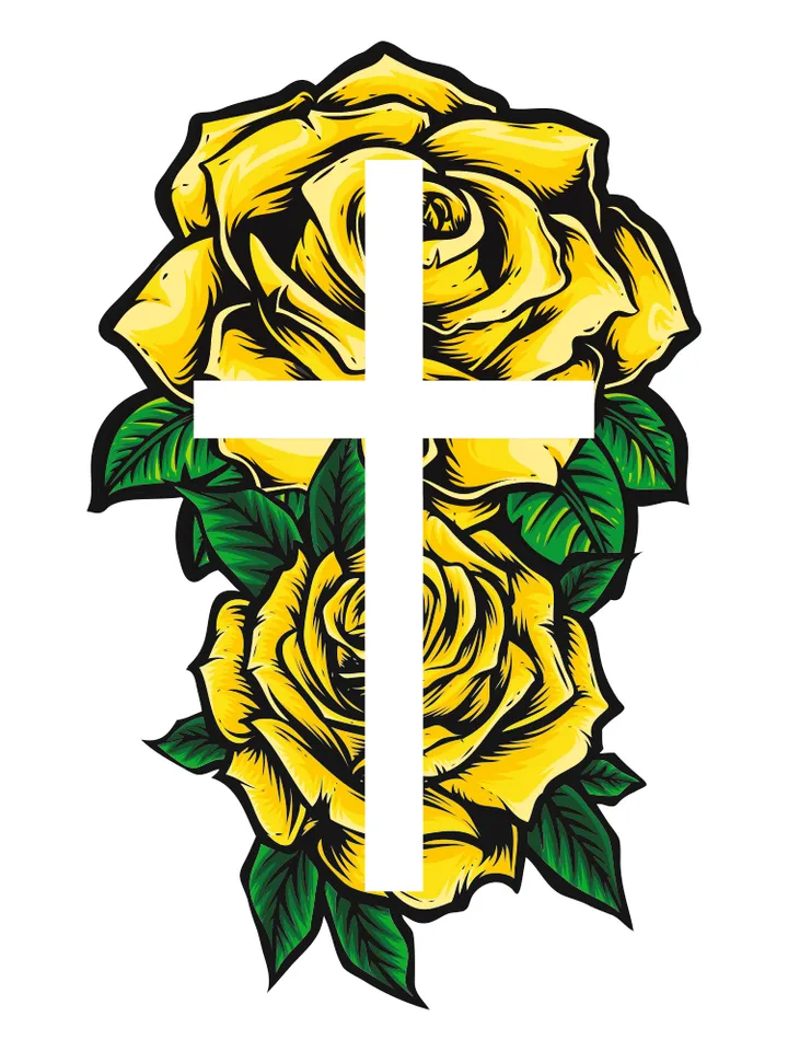 Floral cross svg, Cross bundle svg, Faith cross svg, Roses and cross svg, Flower cross svg