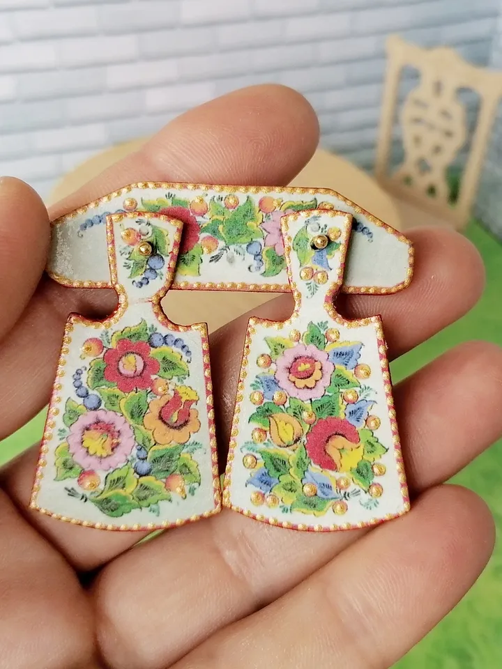 Puppet miniature. A set of boards for the doll's kitchen. 1:12. Handmade.