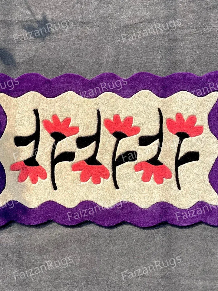 Buy Sunflower Hand Tufted Rug 100% Wool For Living Room | Bed Room | Kids Room | Drawing Room | Hall In Any Size 10x14,10x12,9x12,8x10,6x9