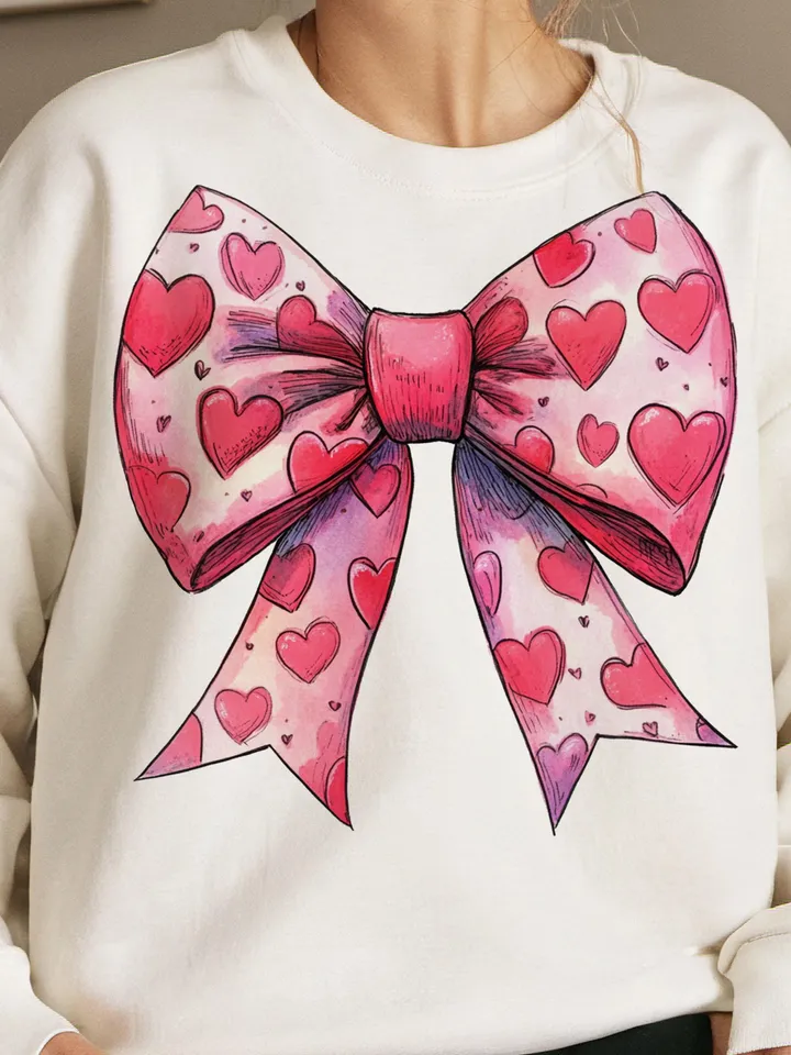 Valentine's day Heart Coquette bow Png, Retro Valentine Shirt Design, Valentine's Day Png, Valentine Love Png, valentine's day bow png