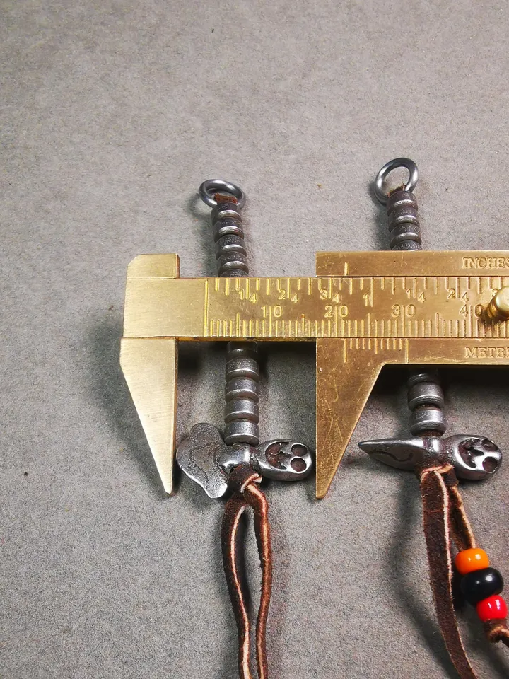 Gandhanra Handmade Tibetan Buddhist Mala Counters,Prayer Bead Counters,with Kartika and Kila Pendant,Made of Cold Iron