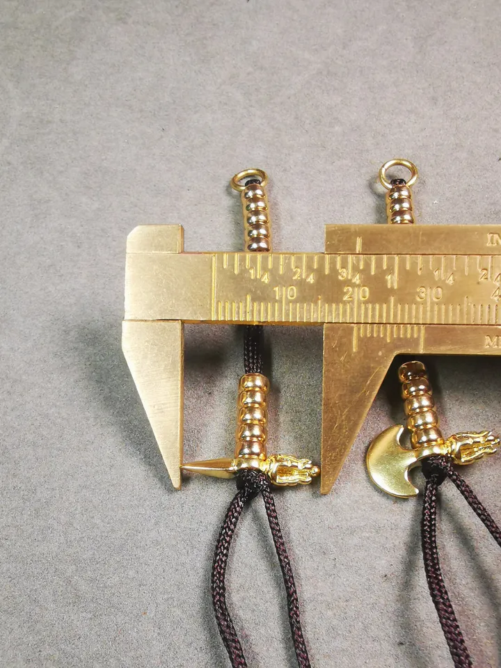 Gandhanra Handmade Tibetan Buddhist Mala Counters,Prayer Bead Counters,with Kila and Kartika Pendant,Made of Brass
