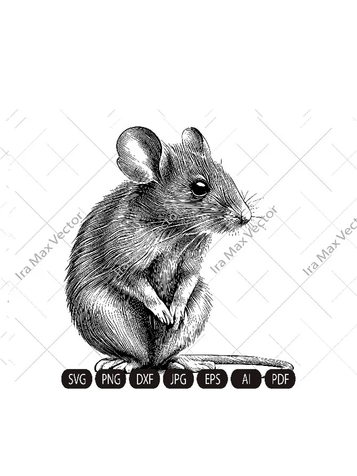 Mouse Svg, little Mouse Clipart, Mouse baby, Mouse Head, Mouse Cut Files , Mouse Silhouette, Animals Silhouette,little rat svg