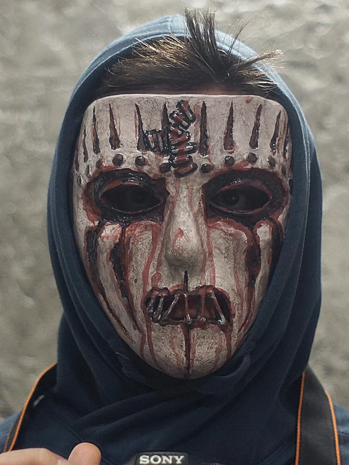 Joey Jordison mask drummer 2008 mask Hard Rock Halloween mask Scary Handmade Heavy metal mask
