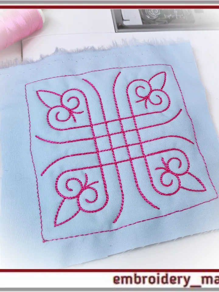 Quilt Block 39 Quilting Machine Embroidery Designs by Embroidery Manavi 05