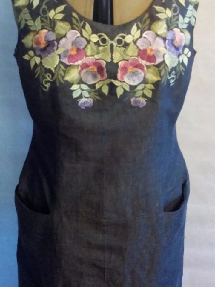 Pansies full 8x10  Embroidery Design