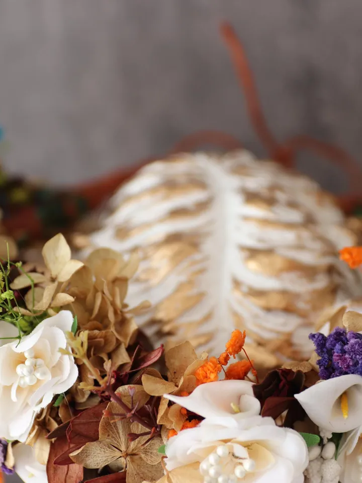 Hair jewelry.Party,Wedding Accessories,handmade items,autumn leaves,Orchid flower, White roses, birthday present,purple flower crown