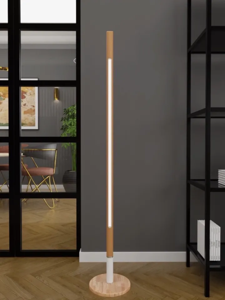 Modern minimalist wooden floor lamp