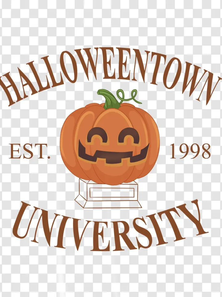 Дизайн сублимации на Хэллоуин, клипарт PNG на Хэллоуин, клипарт HalloweenTown, дизайн университета на Хэллоуин, дизайн футболки на Хэллоуин