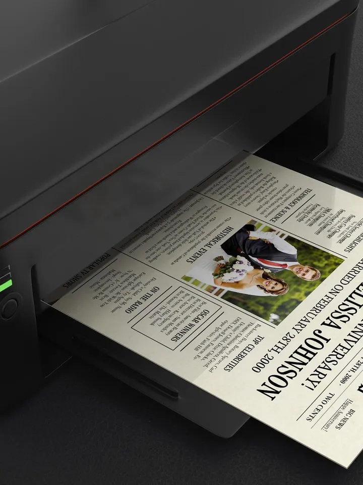 25th wedding anniversary gift for couple, 25th anniversary gifts for husband, silver wedding anniversary gift, 2000 anniversary newspaper