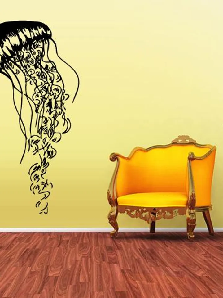 Jellyfish Wall decal Ocean Bathroom decor Sticker z1590