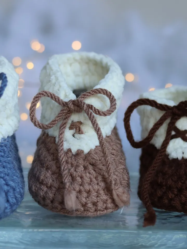 Baby Booties, Infant Shoes, Crochet socks, slippers, Crib shoes, Baby boy gift