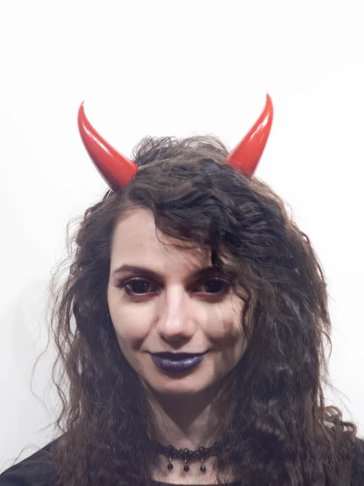 Small Devil Horns, Devil Horns Headband for Halloween, Photoshoot, Red Devil Horns, Realistic Fantasy Cosplay Horns