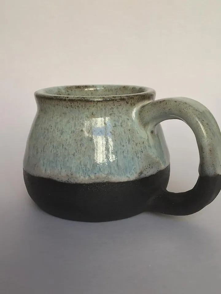 Black, Lavender Mist and Frosted Lemon Ceramic Mug