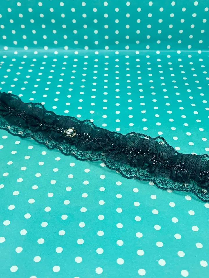 Choker around the neck. Handmade jewelry.