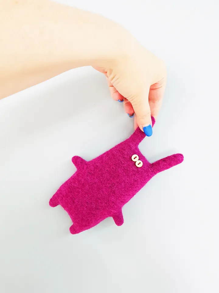 Pink Rabbit sewing pattern PDF, Digital tutorial in English, Stuffed animal sewing Diy