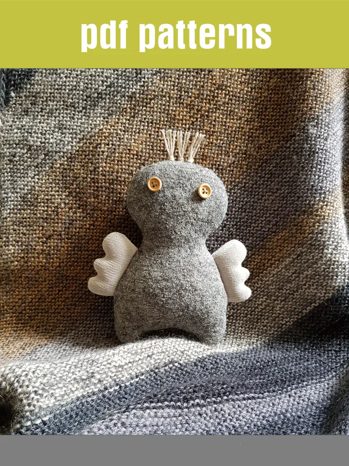 Angel sewing pattern PDF, digital tutorial in english, christmas toy sewing diy