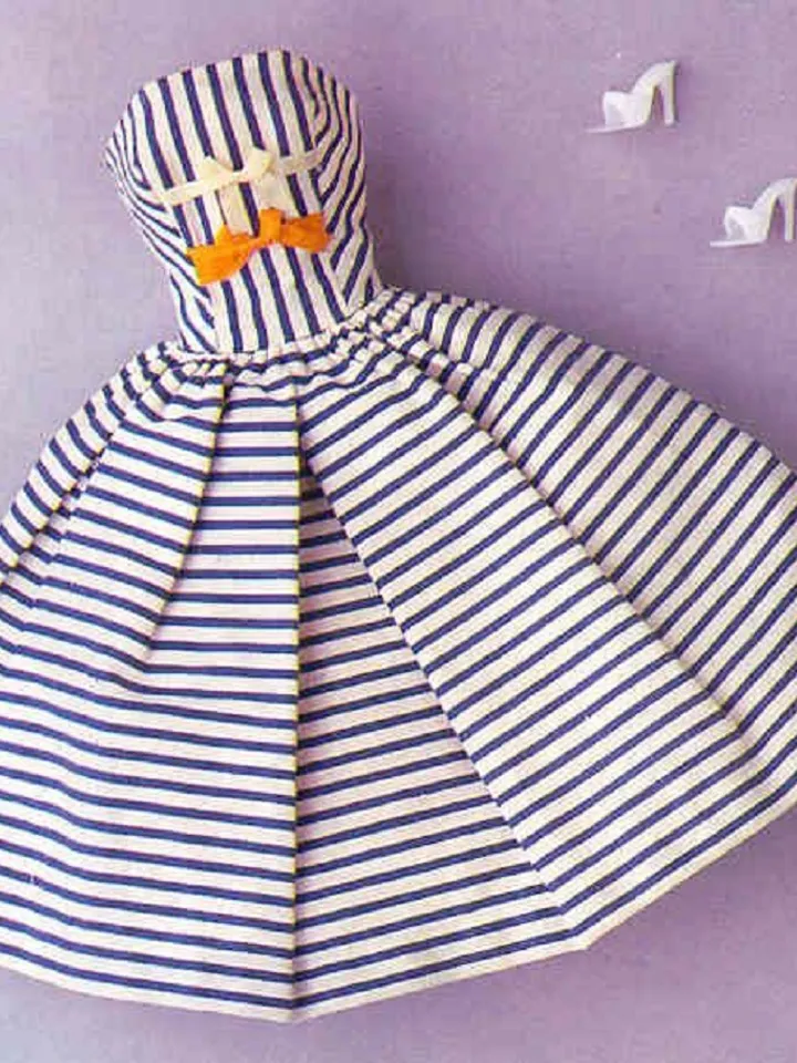 Vintage Barbie Sewing Pattern Cotton Casual Wardrobe Clothes for Dolls 11-1/2" Digital Download PDF