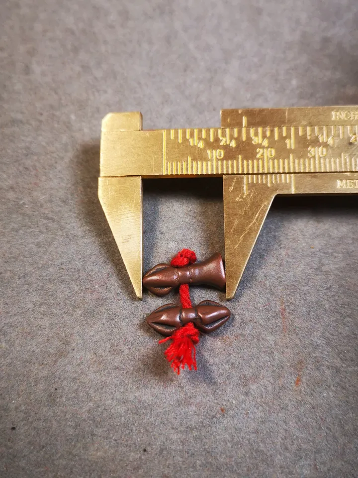 Gandhanra Handmade Tibetan Amulet Pendant,Mini Vajra and Dorje Bell, Mala Marker Bead ,Prayer Bead Accessories