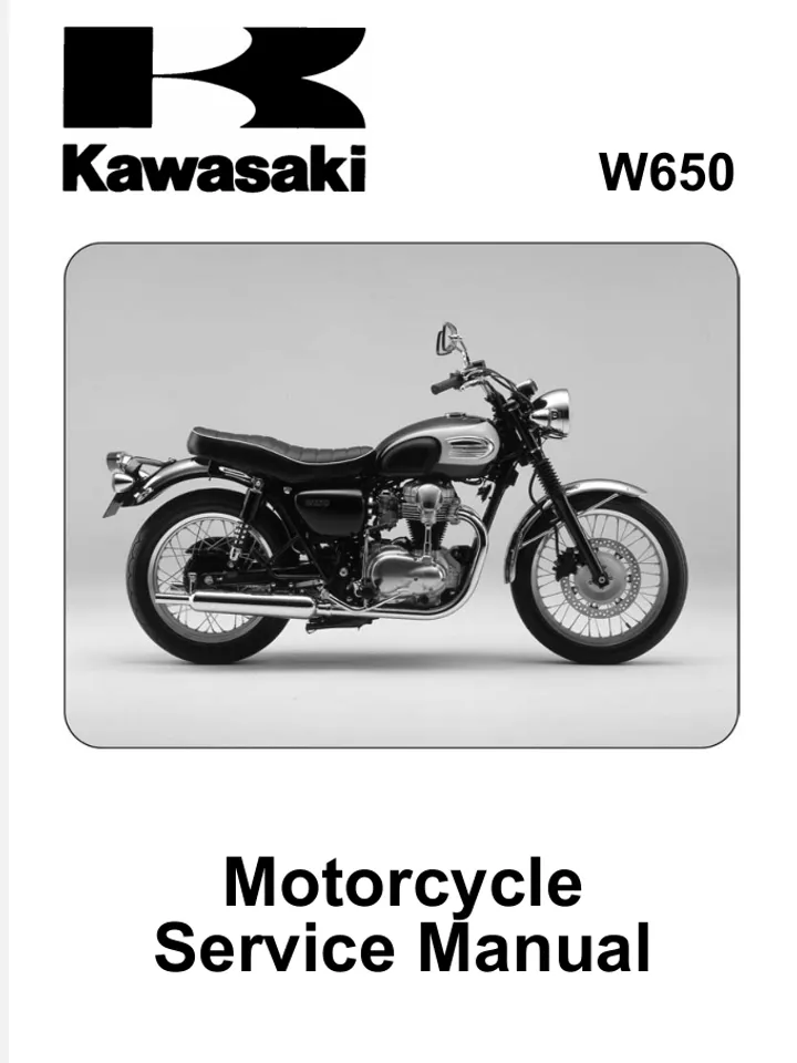 Kawasaki W650 Service Manual